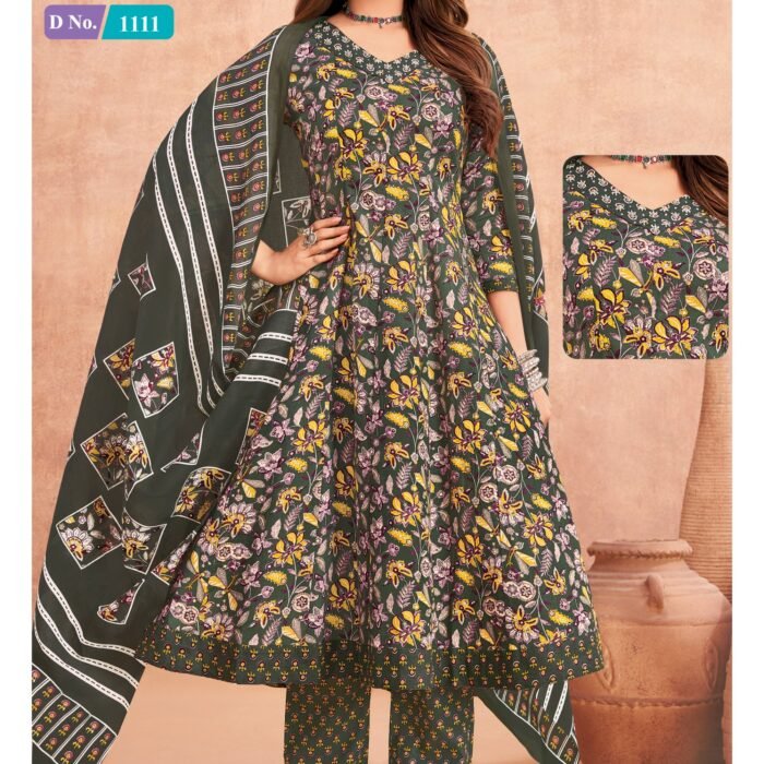mcm 100% cotton sudithar Anarkali D.No.1111