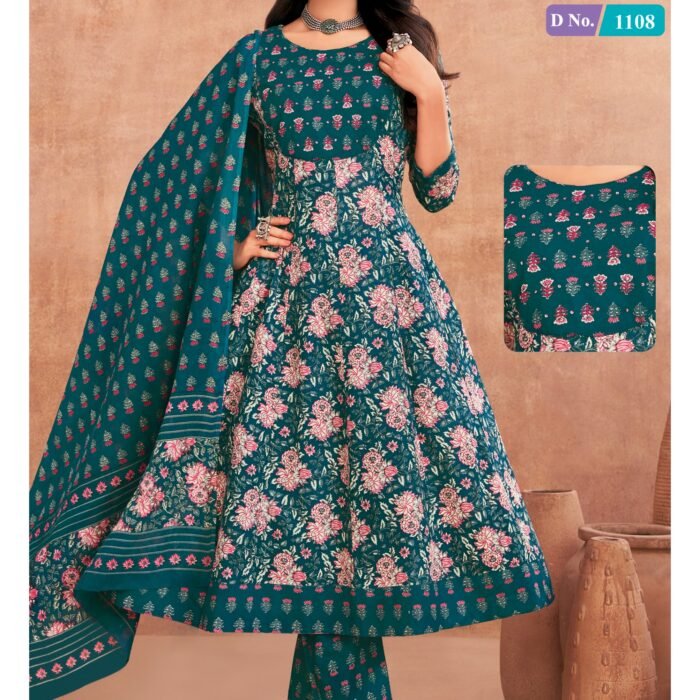 mcm 100% cotton sudithar Anarkali D.No.1108