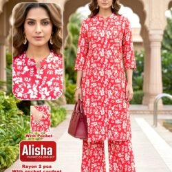 Alisha Rayon 2 pcs With Pocket Cordset