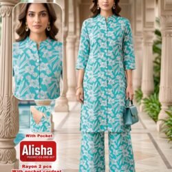 Alisha Rayon 2 pcs With Pocket Cordset