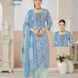 shayona cotton fabrics with foil print 1008