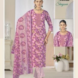 shayona cotton fabrics with foil print 1009
