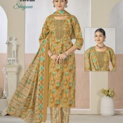 shayona cotton fabrics with foil print 1010
