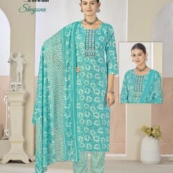 shayona cotton fabrics with foil print 1005