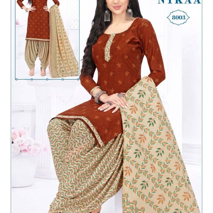 Rajasthan Nykka 3pcs set cotton D.No.8003