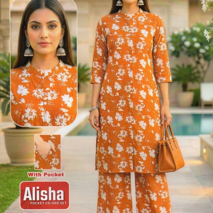 Alisha Rayon 2 pcs With Pocket Cordset